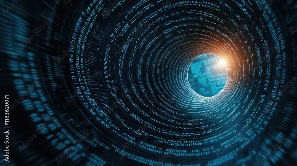 Poster crash market concept. a futuristic view of the world surrounded by digital data and glowing effects.