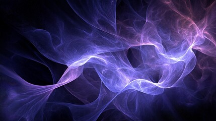 Obraz premium Abstract Purple and Blue Nebula: A Cosmic Dance of Light and Color