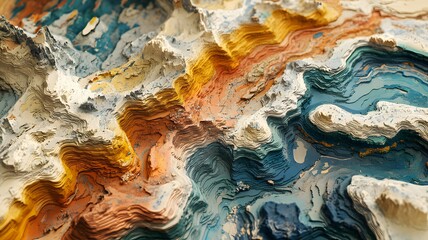 land blue and yellow