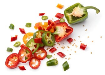 Naklejka premium vegetables on a white background