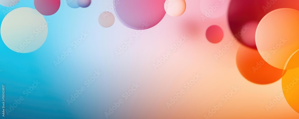 Poster splatter abstract background idea. colorful abstract background with vibrant circles and smooth grad