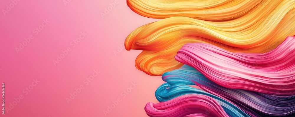 Poster splatter abstract background idea. colorful abstract background with flowing waves of vibrant hues i