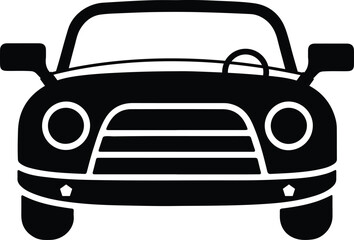 A car silhouette vector icon