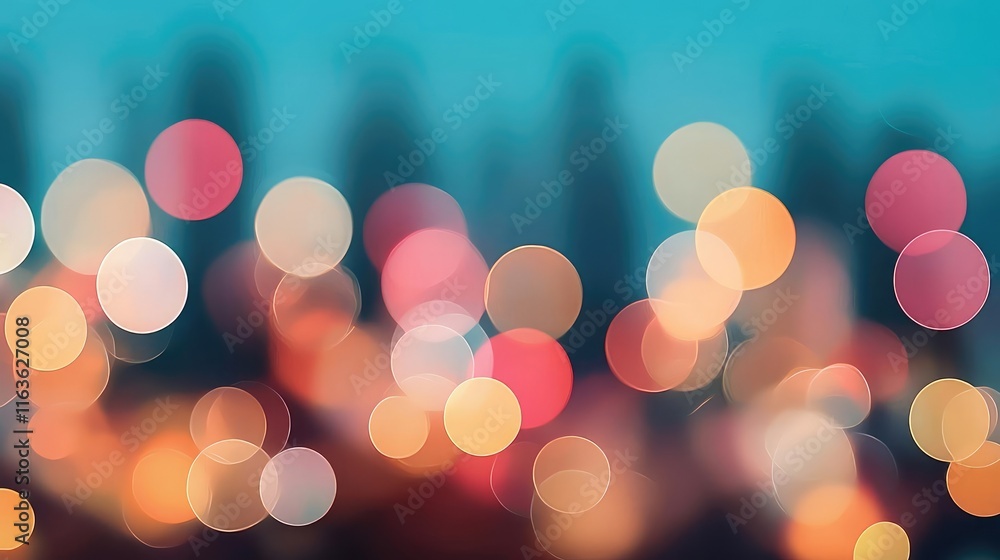 Poster splatter abstract background idea. vibrant bokeh lights create an enchanting atmosphere, perfect for