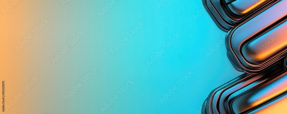 Aufkleber brushed abstract background concept. abstract design featuring smooth, colorful lines on a gradient 