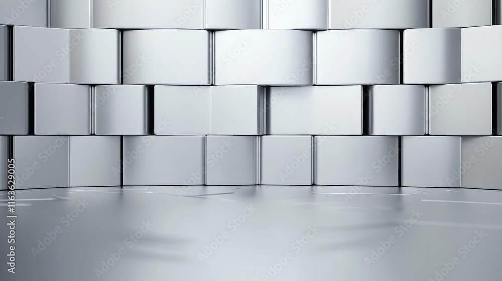 Poster brushed abstract background concept. modern abstract background with sleek, geometric white blocks a