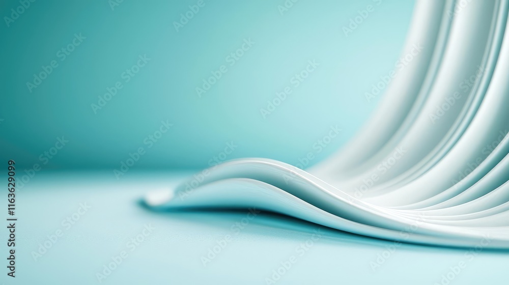 Poster brushed abstract background concept. elegant, smooth waves of fabric create a calming atmosphere in 
