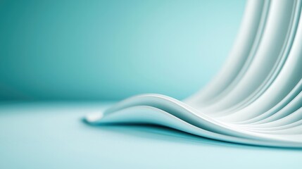 Obraz premium Brushed abstract background concept. Elegant, smooth waves of fabric create a calming atmosphere in soft pastel colors.
