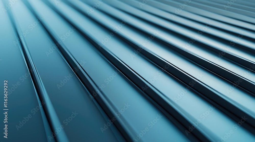 Aufkleber brushed abstract background concept. close-up of sleek metallic texture with parallel lines and a mo