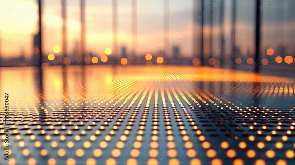 Poster brushed abstract background concept. a stunning view of illuminated surfaces with modern architectur