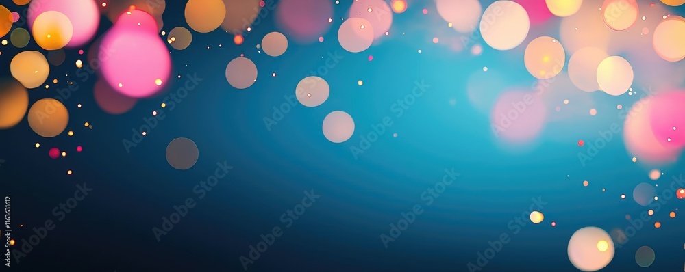 Poster splatter abstract background idea. colorful bokeh background with vibrant lights blending into a soo