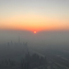 Misty City Sunrise