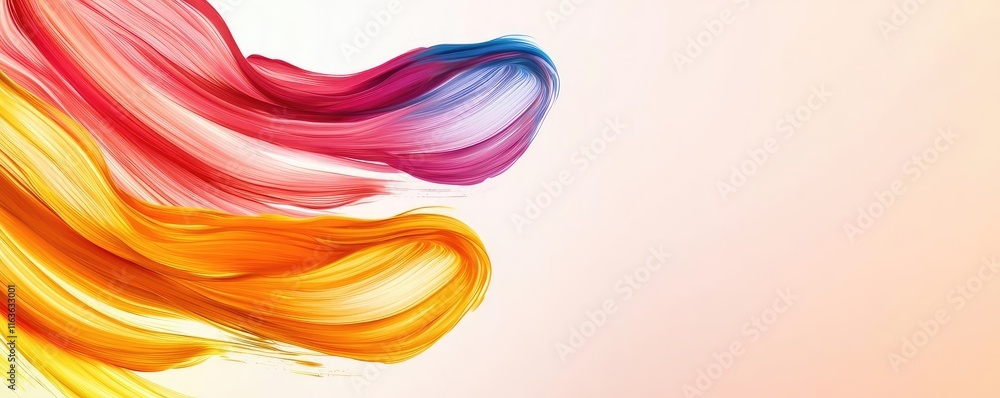 Poster splatter abstract background idea. colorful abstract waves blend seamlessly, creating a vibrant and 