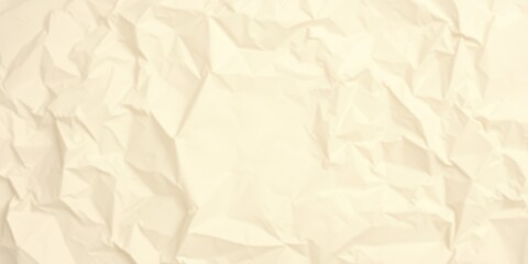 Obraz premium Cream-colored crumpled paper texture background, ideal for design projects needing a vintage or rustic aesthetic.