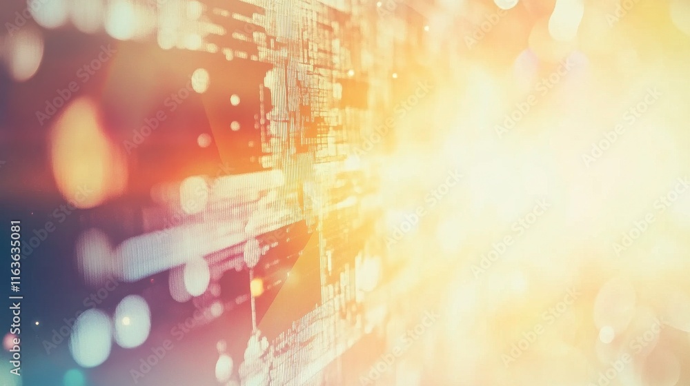 Aufkleber abstract digital interface background with soft light