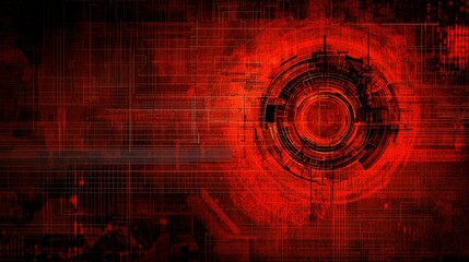 Abstract Digital Interface with High Contrast Background