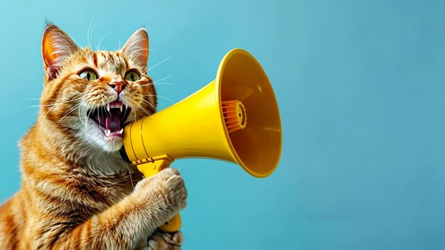 The Cat with Megaphone
