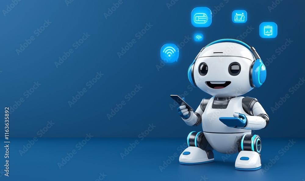 Poster a 3d concept illustration of chat gpt, a chatbot that uses natural language processing to interact w