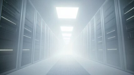 Bright Digital Cloud Computing Interface in White Space