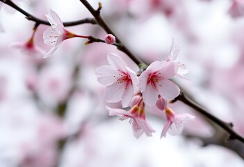 The Delicate Beauty of Cherry Blossoms in Spring