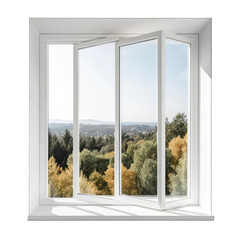 window with white background