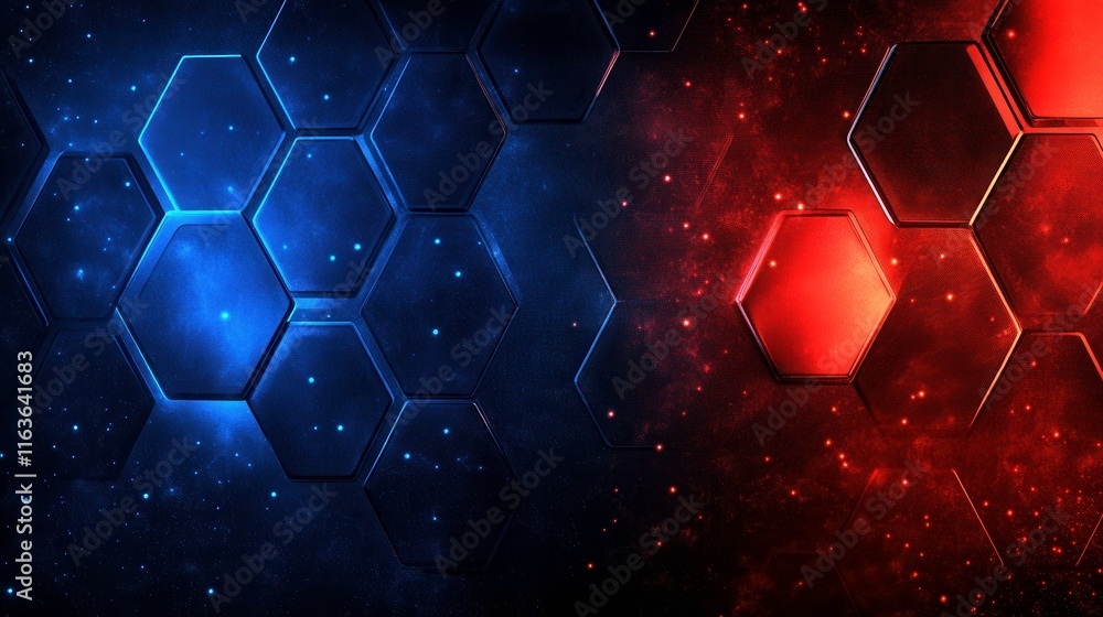 Poster bright tech overlay design with clean background