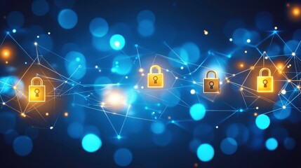 Bright Technology Symbols on Clean Background