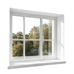 window with white background