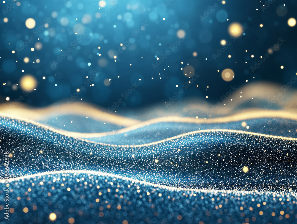 Poster abstract digital wave of particles. futuristic point wave. technology background vector