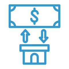 cooperative money color icon