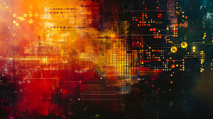 Obraz premium Stunning Abstract Background Displaying Intricate DNA Strands with Vibrant Colors and Complex Patterns for Creative Projects and Scientific Themes