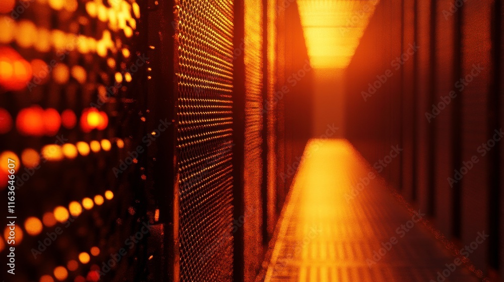 Poster dynamic composition of bright light in a clean background