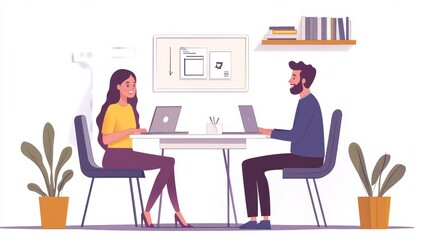 Online Video Conference Job Interview Meeting, Generative AI