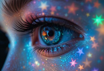 close up eye of the world