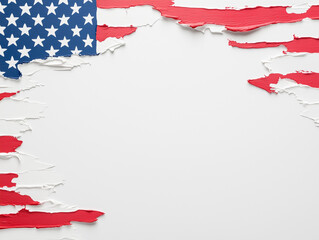 Background with USA painted flag