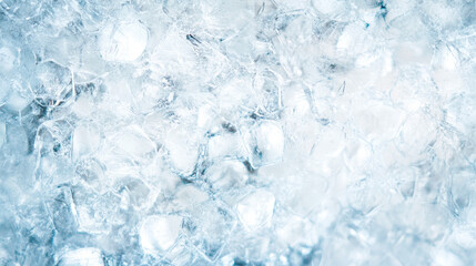 Blue Frozen Texture. Ice Background. Generative AI