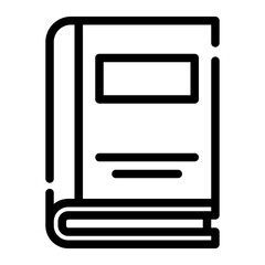 diary book cutline icon