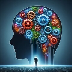 Critical Thinking A brain with gears showing the importance of q
