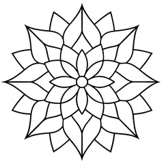 traditional  mandala art vector illustration