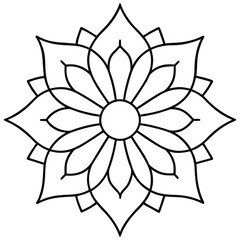 traditional  mandala art vector illustration
