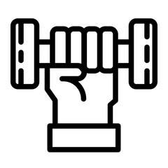 workout line icon