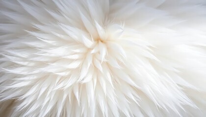 Fototapeta premium A Close-Up View of a Soft White Fluffy Texture, Perfect for Cozy-Themed Backgrounds, Winter Designs, or Luxury Branding Projects
