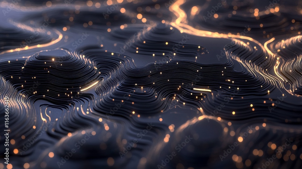 Poster abstract neural network design in soft light