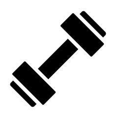 barbell solid icon