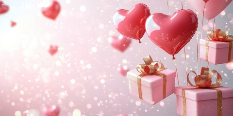 [Christmas Gift Presentation Idea] Joyful Gift Giving Celebration Heart Confetti Holiday Season