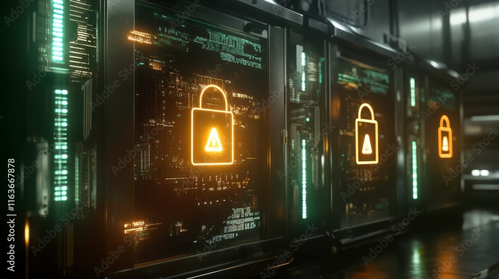 Poster data protection and encryption in cybersecurity interface