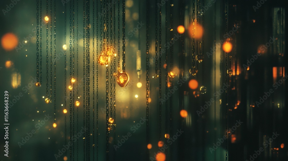 Poster digital chains in a rotating network of light