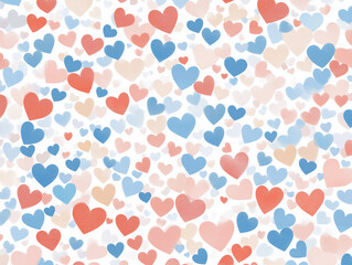 Colorful hearts background