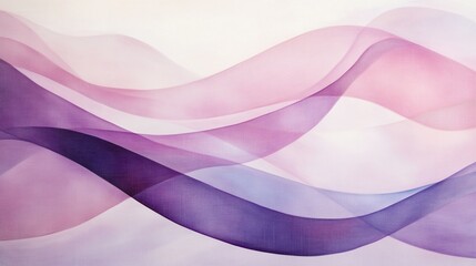 Obraz premium Abstract flowing fabric design in soft pinks and purples.