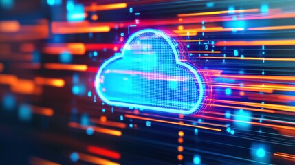 Digital Cloud Technology with Ambient Light Overlays